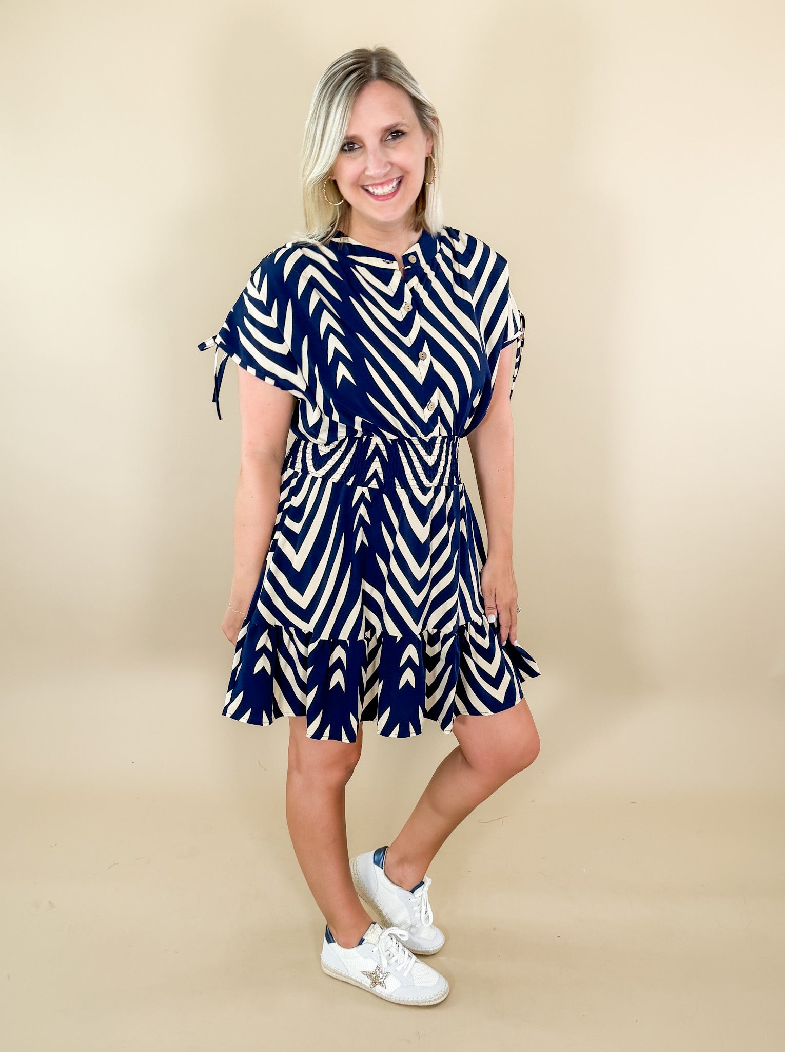 Natalie_Navy_Stripe_Mini_Dress