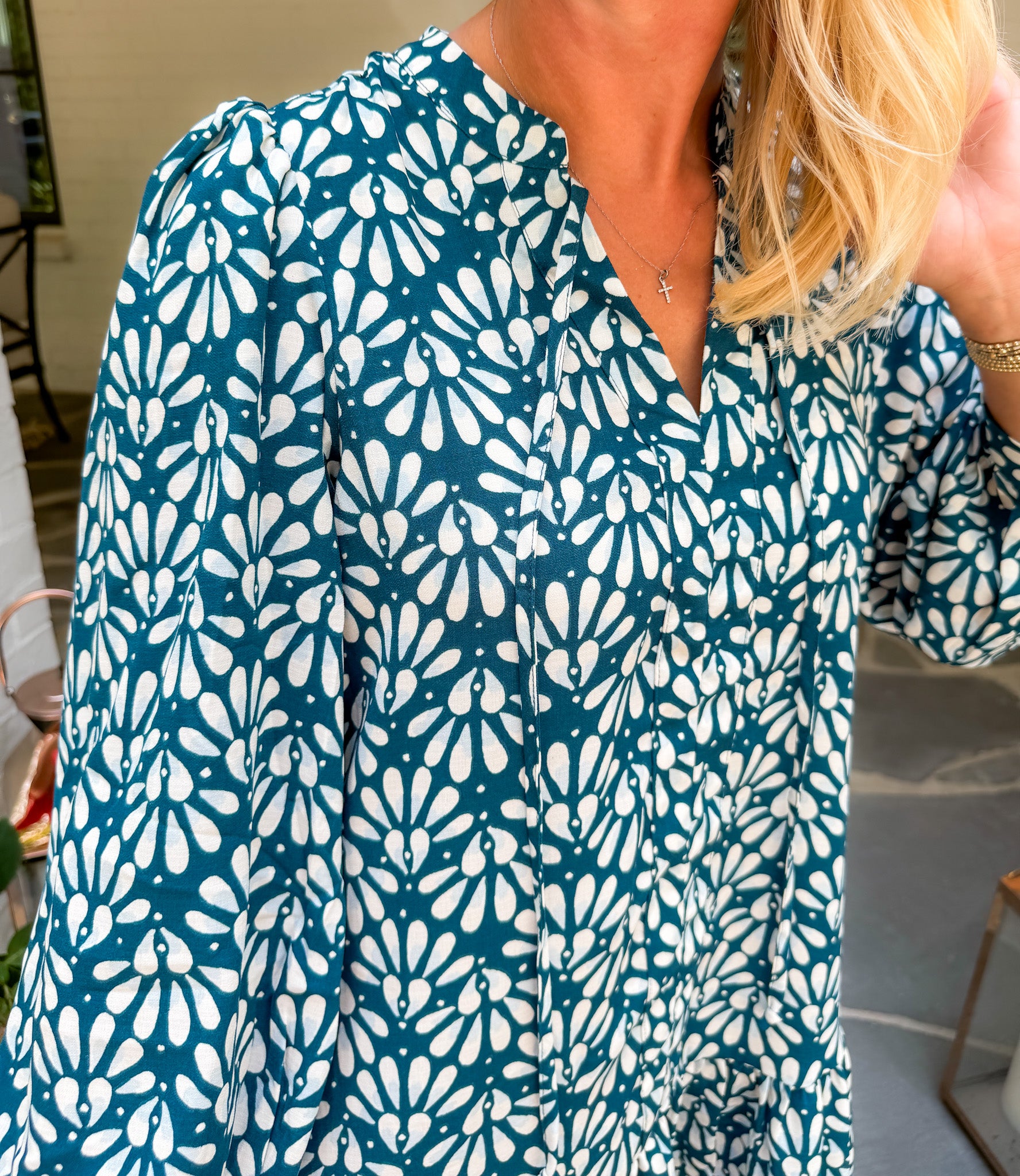 Natasha Teal Stay Polished Dress Mary Square