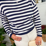 Nathan Navy Stripe Sweater Lucy Paris
