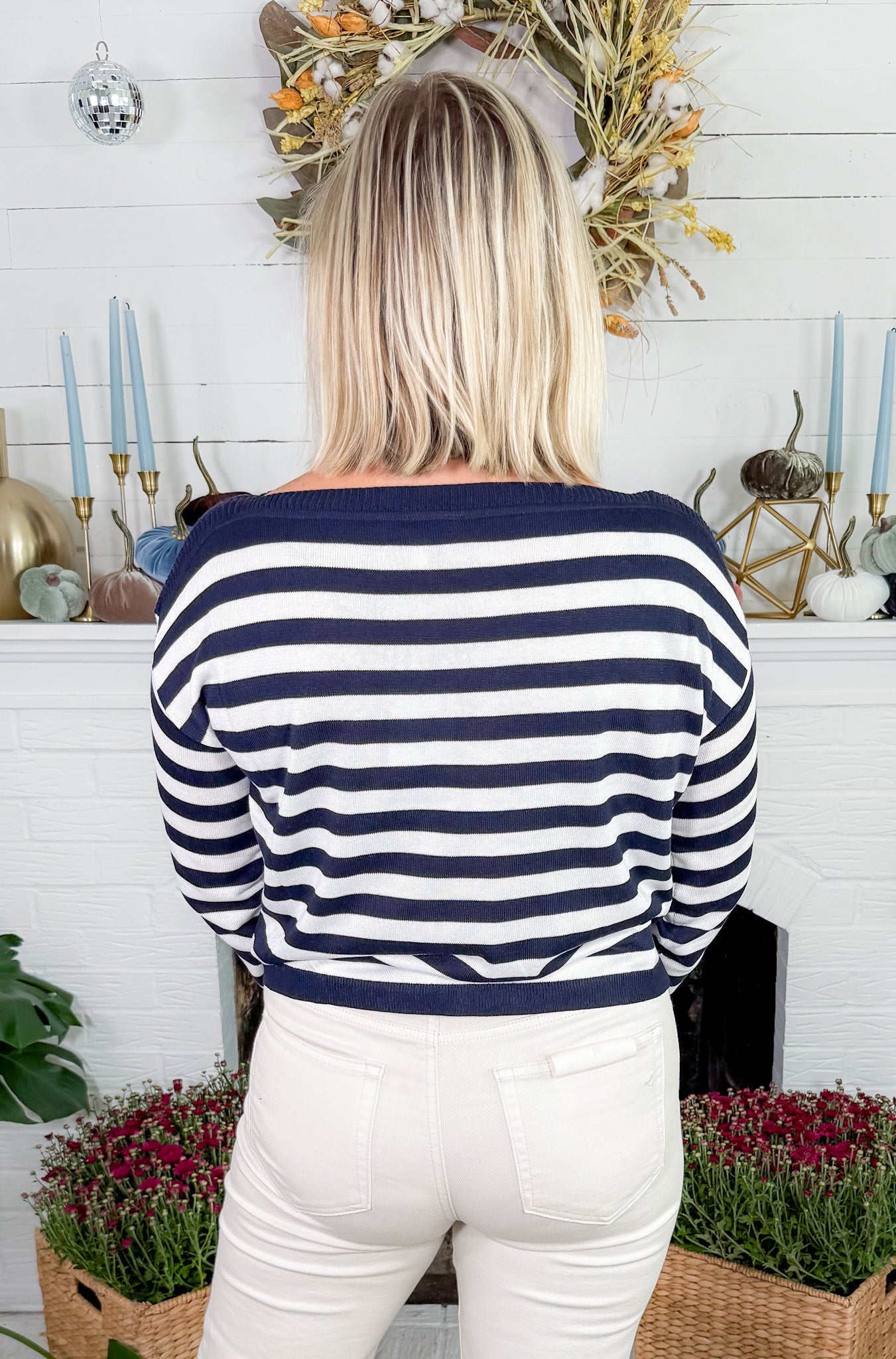 Nathan Navy Stripe Sweater Lucy Paris