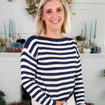 Nathan Navy Stripe Sweater Lucy Paris