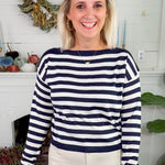 Nathan Navy Stripe Sweater Lucy Paris
