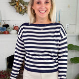 Nathan Navy Stripe Sweater Lucy Paris