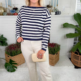 Nathan Navy Stripe Sweater Lucy Paris