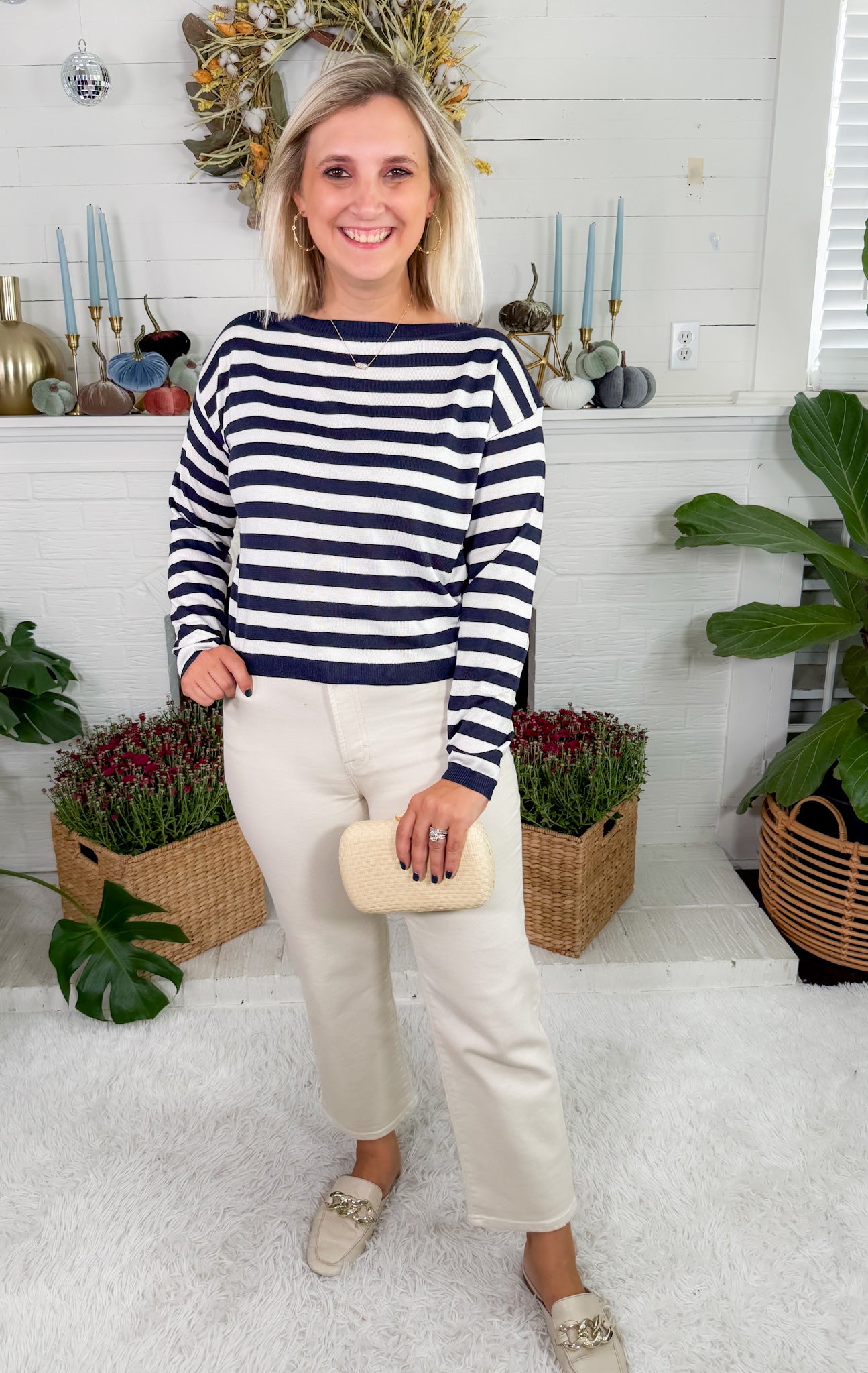 Nathan Navy Stripe Sweater Lucy Paris
