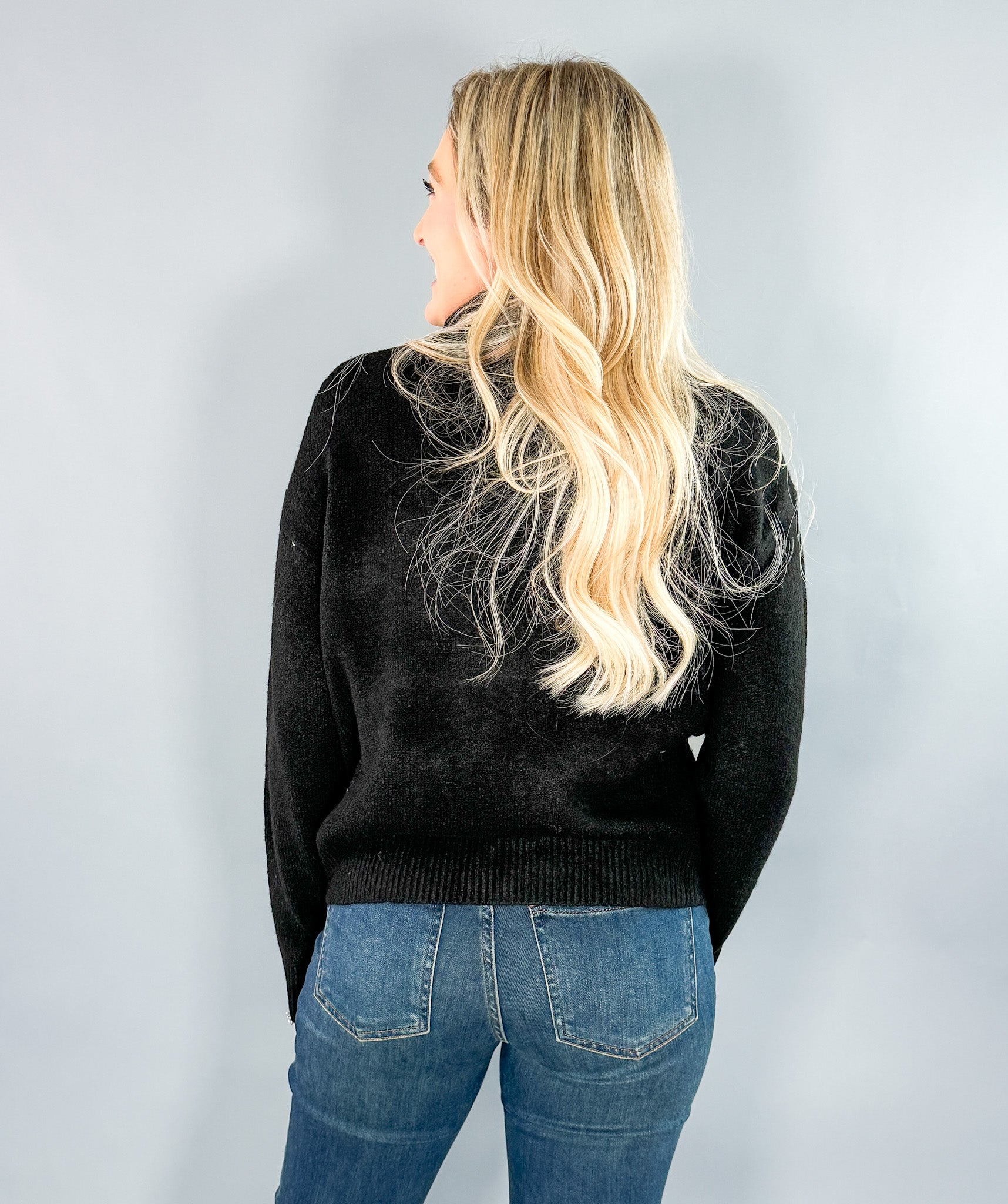 Nation Black Turtleneck Sweater Molly Bracken