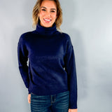 Nation Navy Turtleneck Sweater Molly Bracken