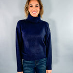 Nation Navy Turtleneck Sweater Molly Bracken