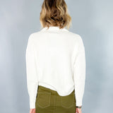 Nation White Turtleneck Sweater Molly Bracken