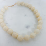 Natural Cream Stone Agate Necklace
