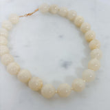 Natural Cream Stone Agate Necklace