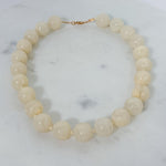 Natural Cream Stone Agate Necklace