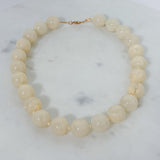 Natural Cream Stone Agate Necklace