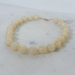 Natural Cream Stone Agate Necklace