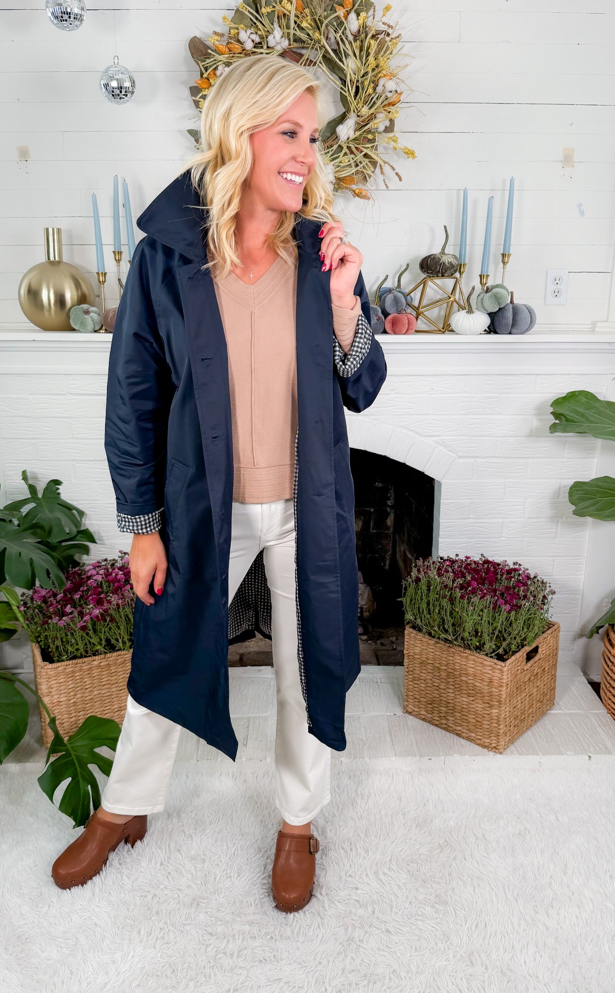 Navy Trench Coat TCEC
