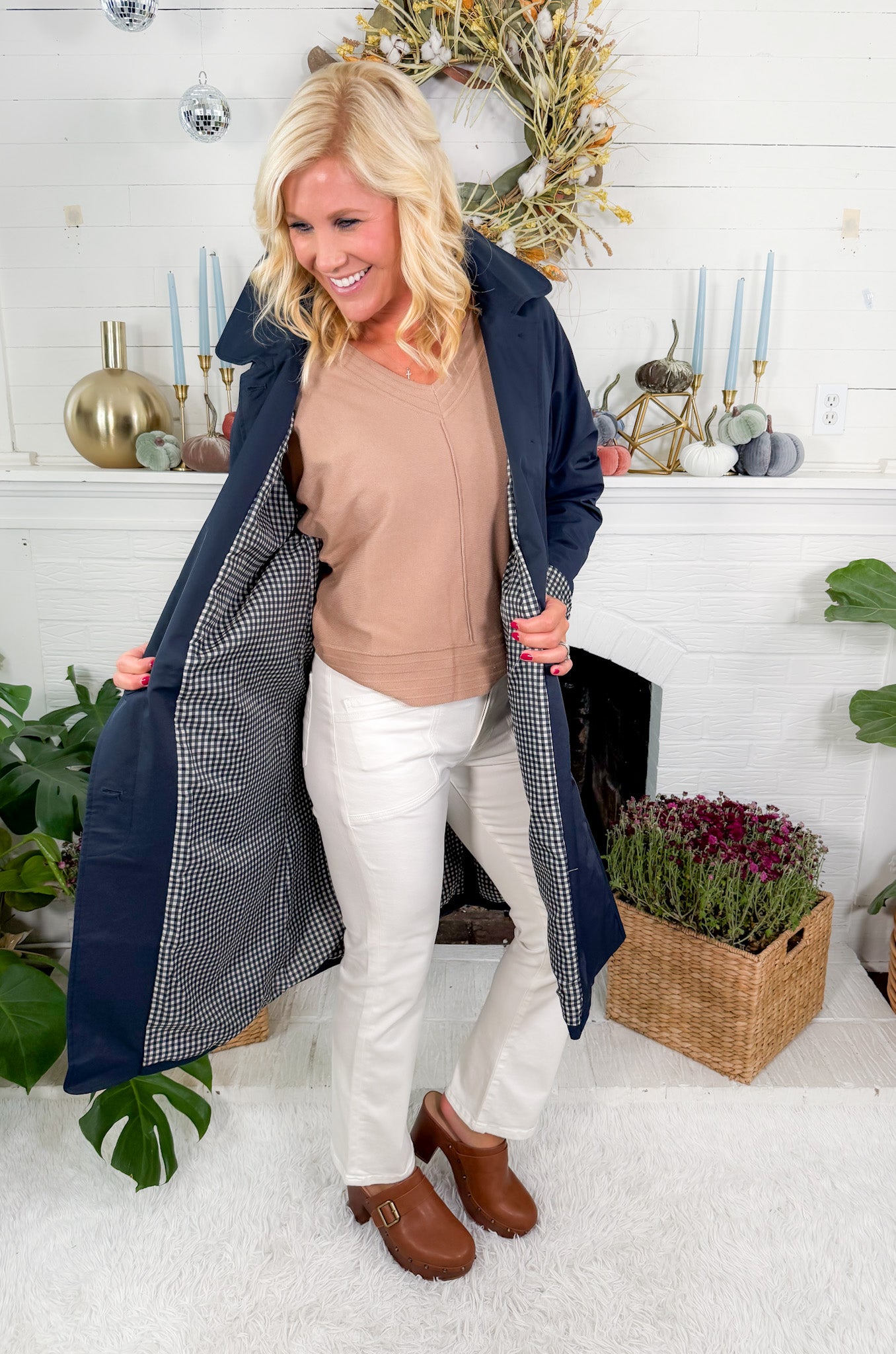 Navy Trench Coat TCEC