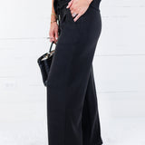 Newman Black Wide Leg Pants See and Be Seen