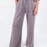Newman Mocha Wide Leg Pants See and Be Seen