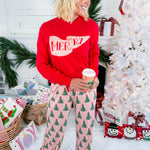 Noelle Tree Light Pink Pajama Pants the Royal Standard