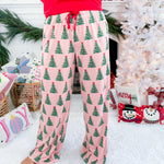 Noelle Tree Light Pink Pajama Pants the Royal Standard