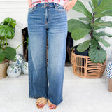 Nori High Rise Wide Leg Dark Jean HIDDEN