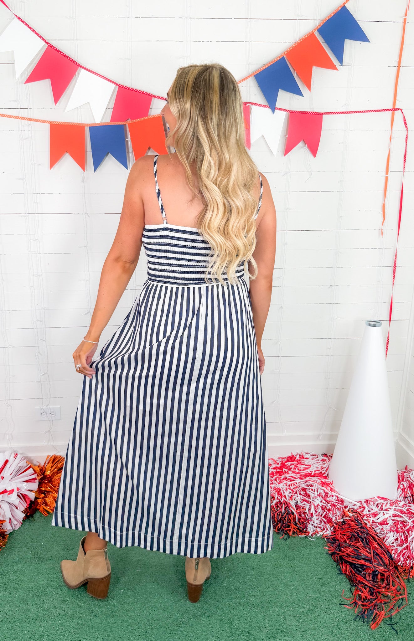 Nova Navy + White Striped Dress PINCH