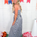 Nova Navy + White Striped Dress PINCH