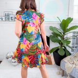 Novi Tropical Shift Mini Dress