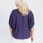 Oliver Navy Dottie Top Entro