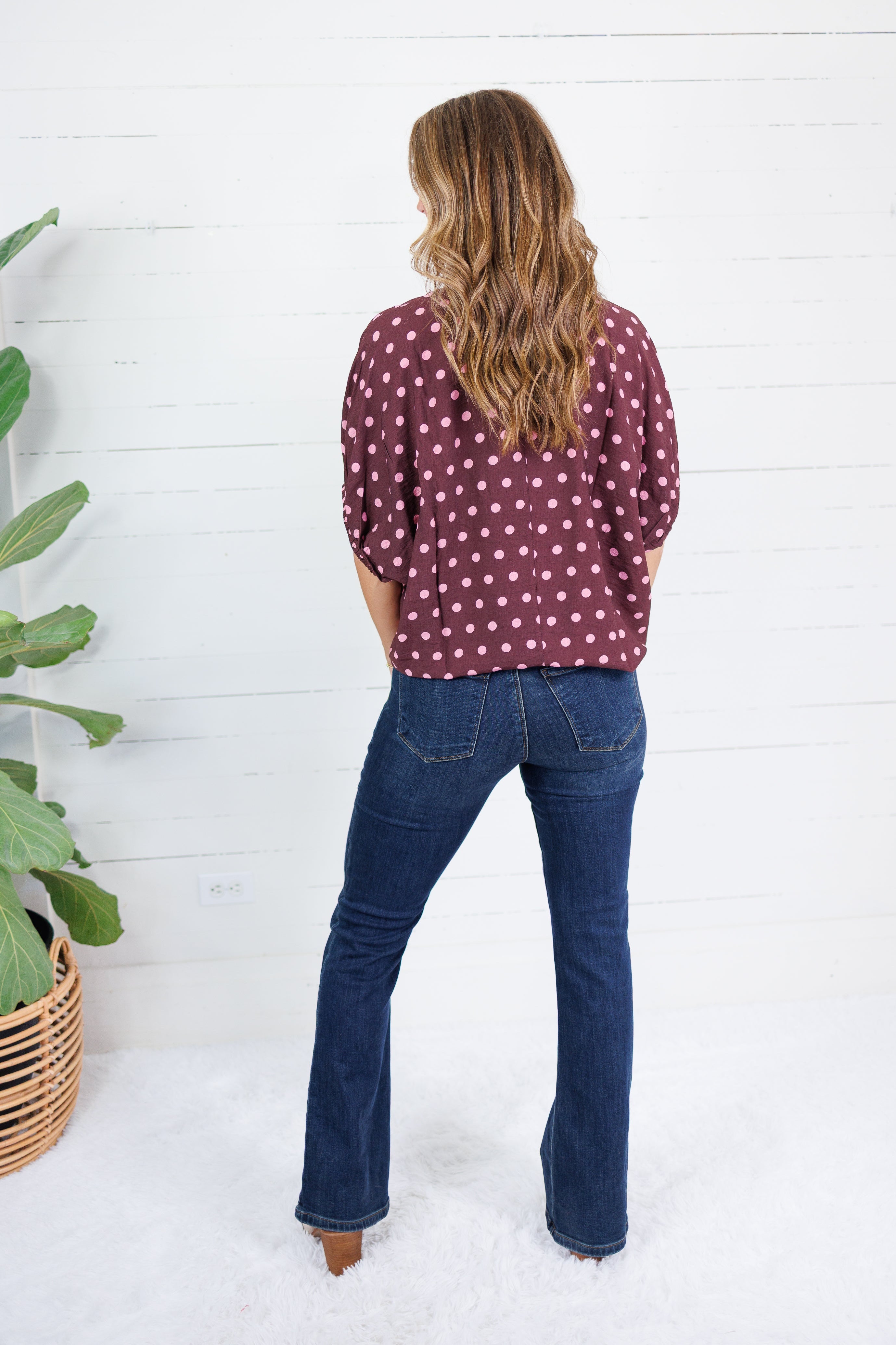 Oliver Wine Dotty Top Entro