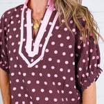 Oliver Wine Dotty Top Entro