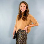 Opal Camel Turtleneck Sweater