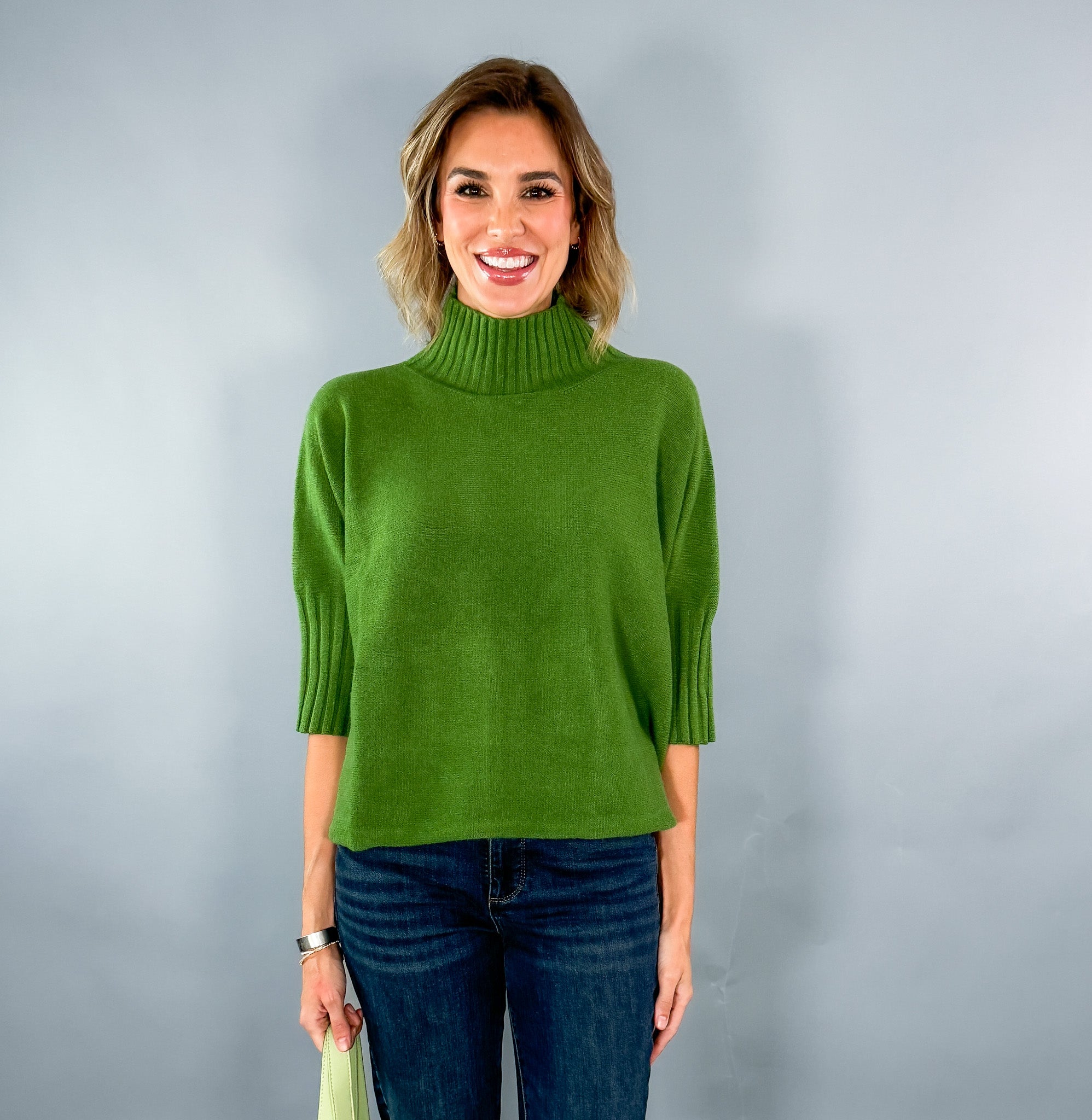 Opal Olive Turtleneck Sweater