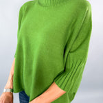 Opal Olive Turtleneck Sweater