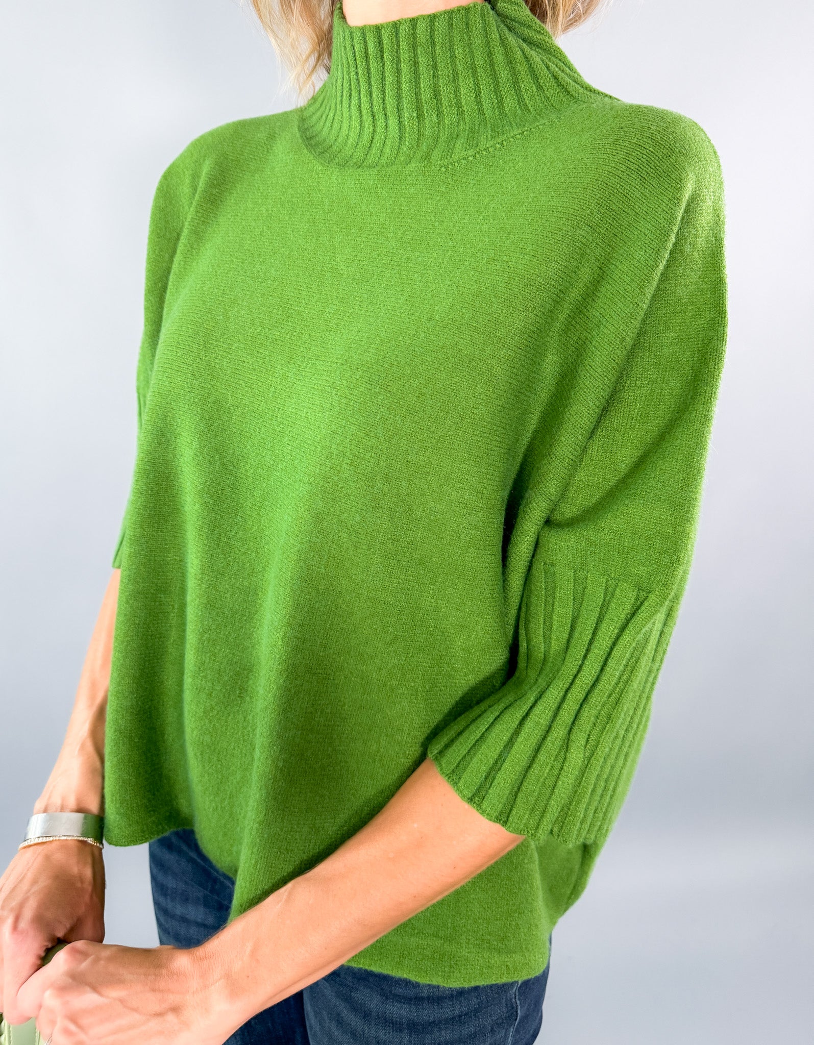 Opal Olive Turtleneck Sweater