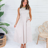 Lennie Ecru + Cocoa Dotty Dress