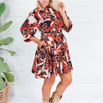 Overstreet Brick + Brown Mini Dress Fate