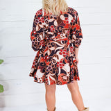 Overstreet Brick + Brown Mini Dress Fate