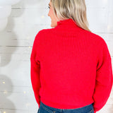 Oxmoor Red Sprinkle Sparkle Turtleneck Sweater Molly Bracken