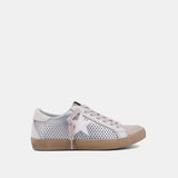 Paula Silver Perforated Sneaker ShuShop | Clover and Bee