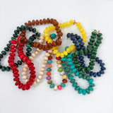 Palms Resin Chunky Beaded Necklace
