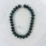 Palms Resin Chunky Beaded Necklace Deep Green