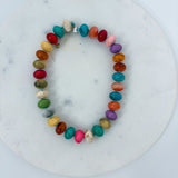 Palms Resin Chunky Beaded Necklace Multicolor