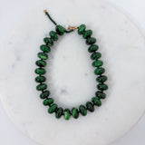 Palms Resin Chunky Beaded Necklace Pine Green