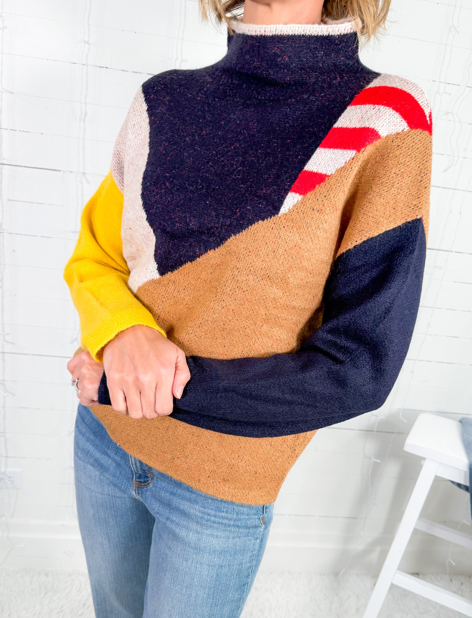 Parker Nautical Flags Inspired Sweater THML