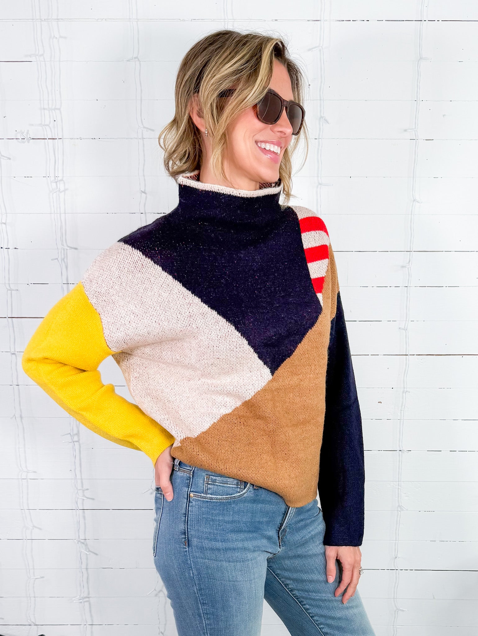 Parker Nautical Flags Inspired Sweater THML