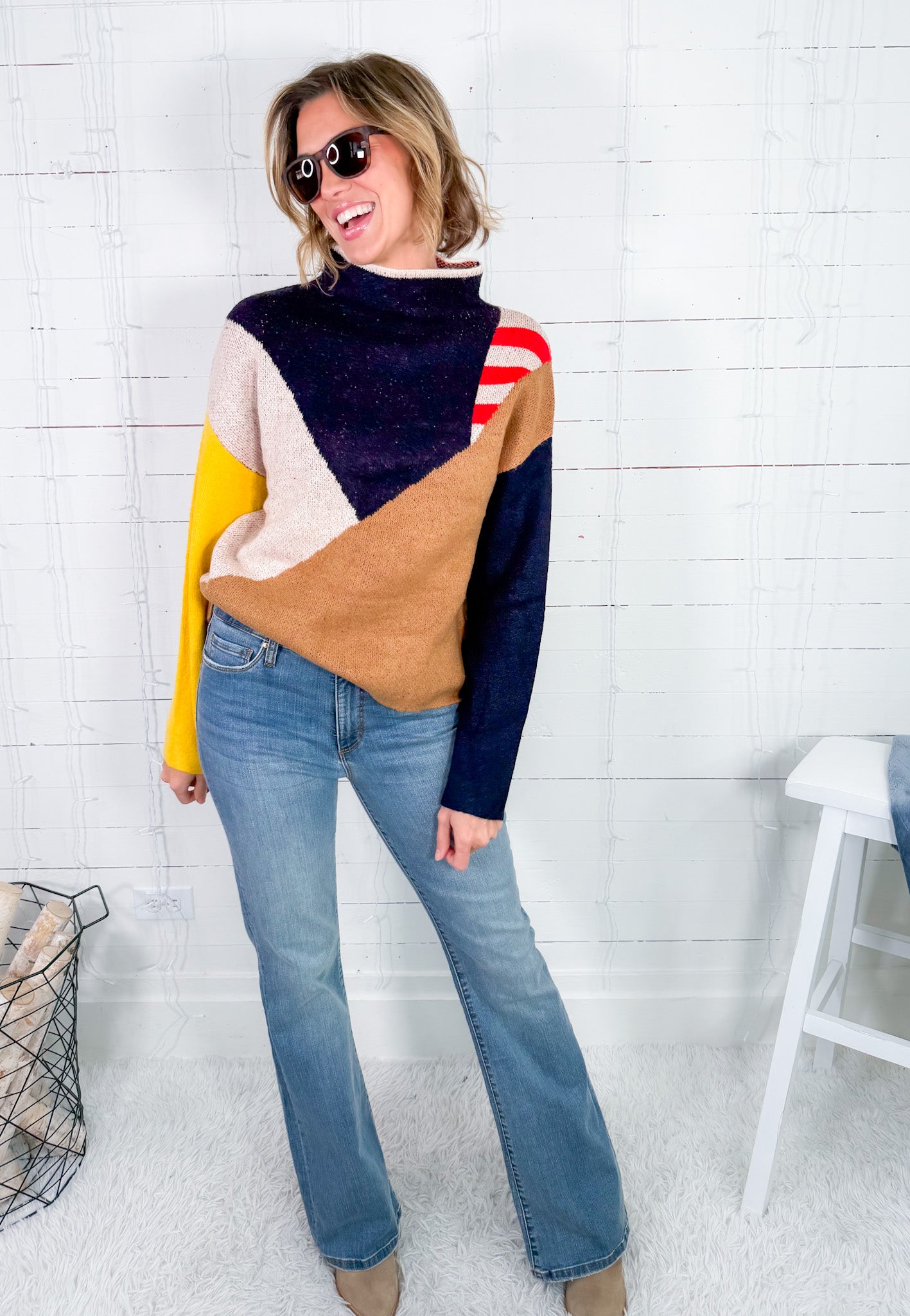 Parker Nautical Flags Inspired Sweater THML