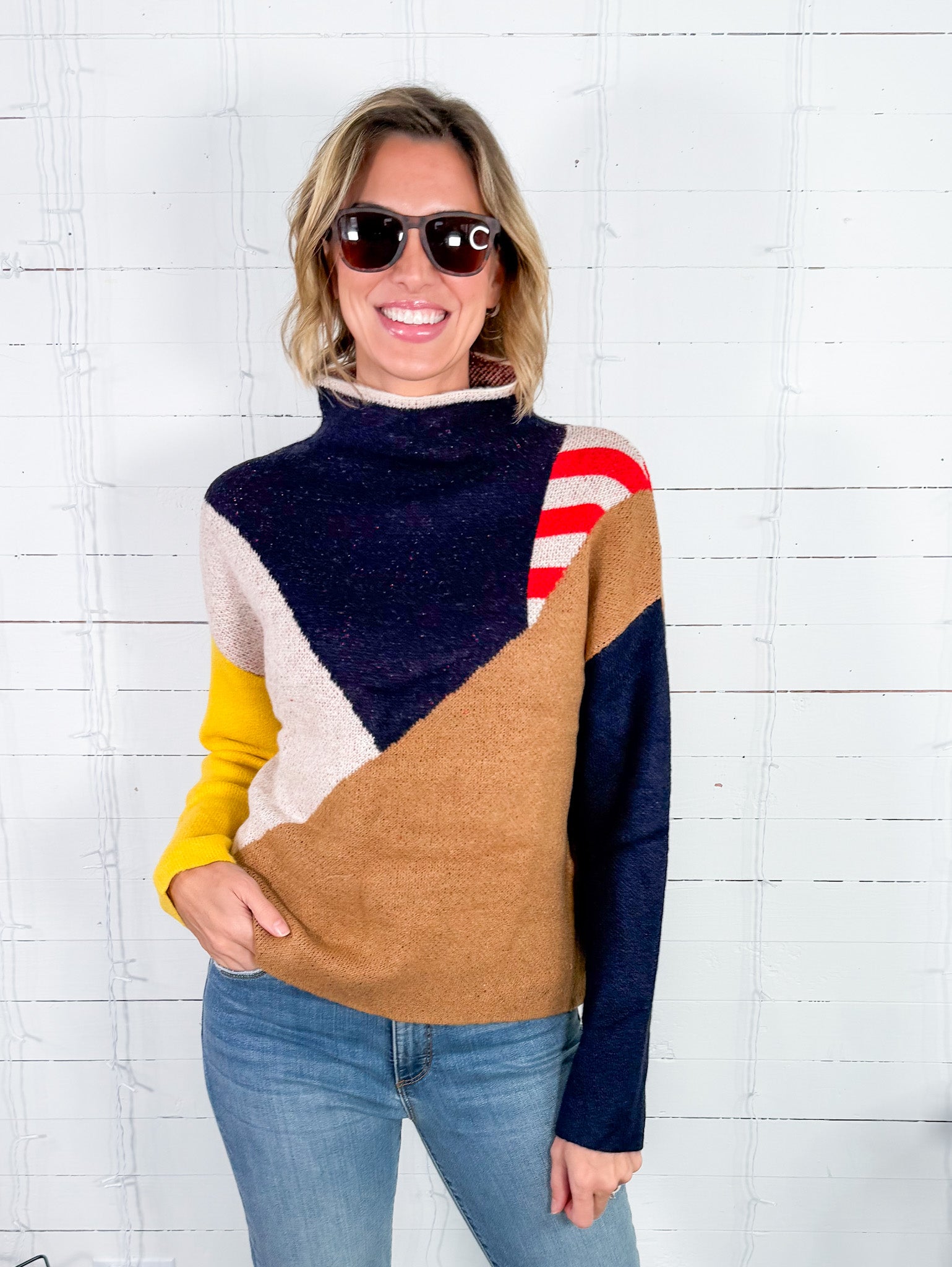 Parker Nautical Flags Inspired Sweater THML
