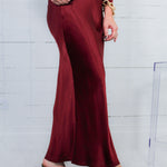 Parsons Dark Port Bias Silky Skirt BOBI