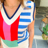 Parsons Striped Sweater Vest THML